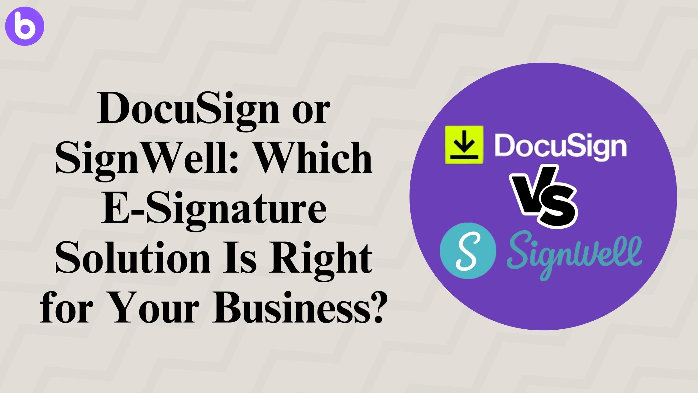 DocuSign or SignWell: Which E-Signature Solution Is Right for Your Business?