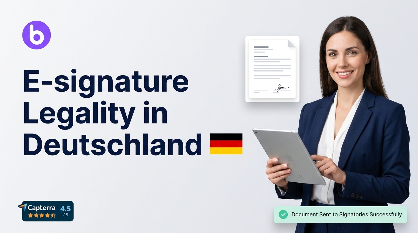 Beste E-Signatur-Plattform für Unternehmen in Deutschland 2026 — BoloSign