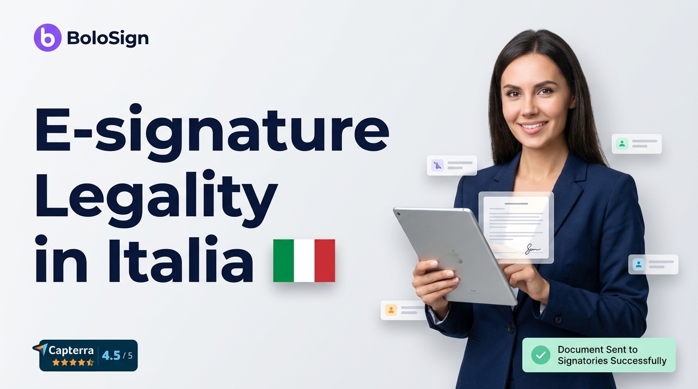 Migliore Piattaforma di Firma Elettronica per Aziende in Italia 2026 — BoloSign