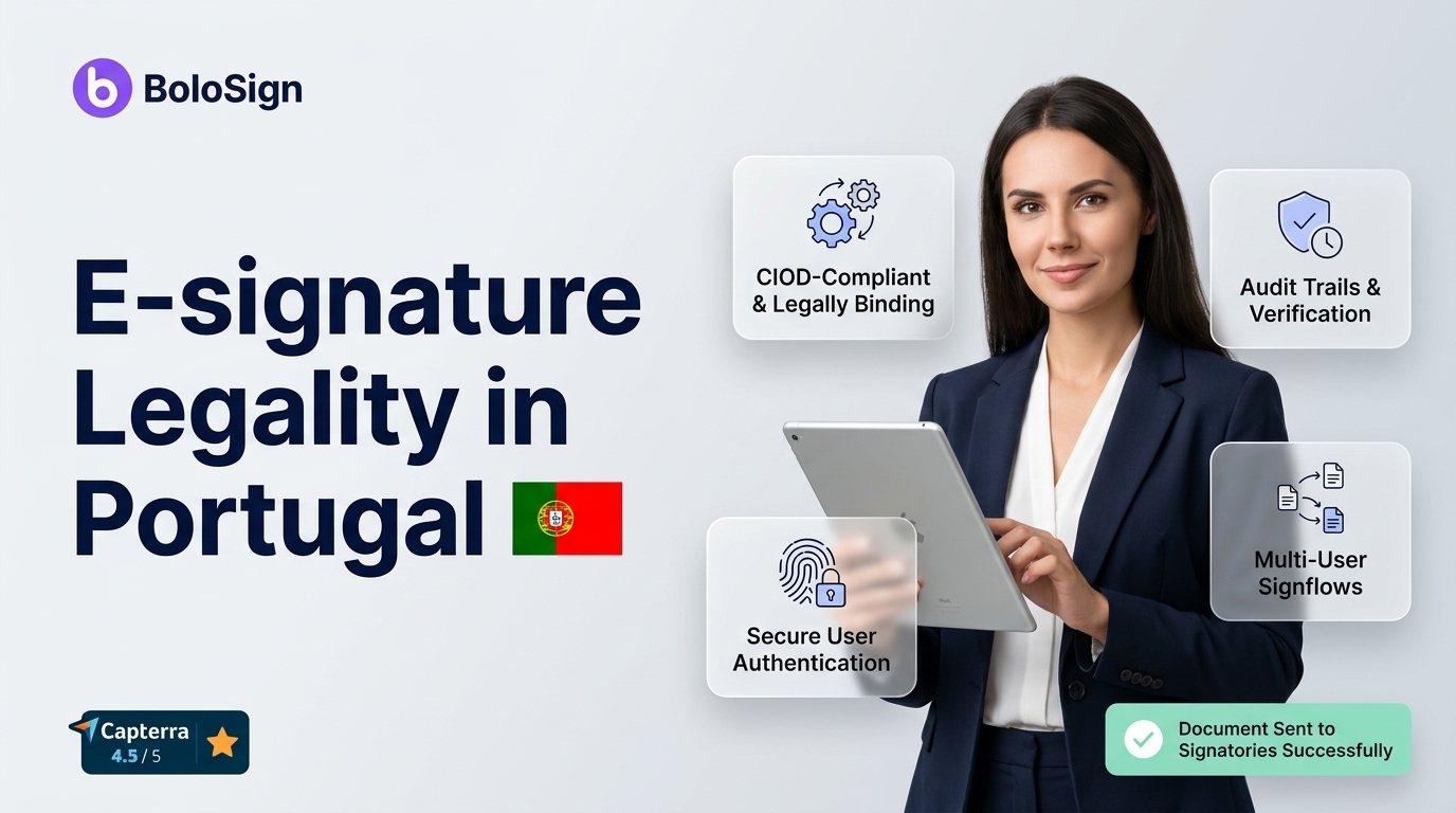 Melhor Plataforma de Assinatura Eletrónica para Empresas em Portugal 2026 — BoloSign