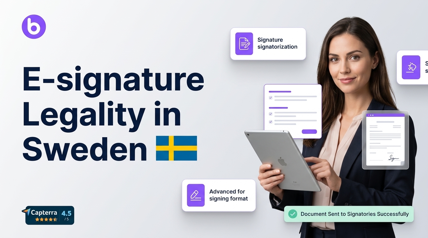 eSignature Platform for Sweden — Legally Binding & Secure | BoloSign