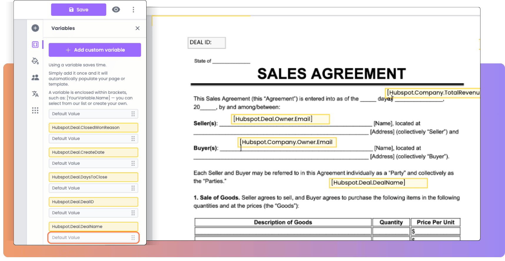 Auto-prefill from HubSpot