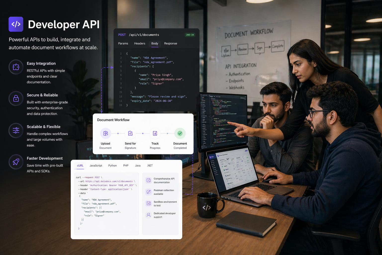 Developer API: Embed e-signatures into your product with BoloSign's REST API | BoloSign