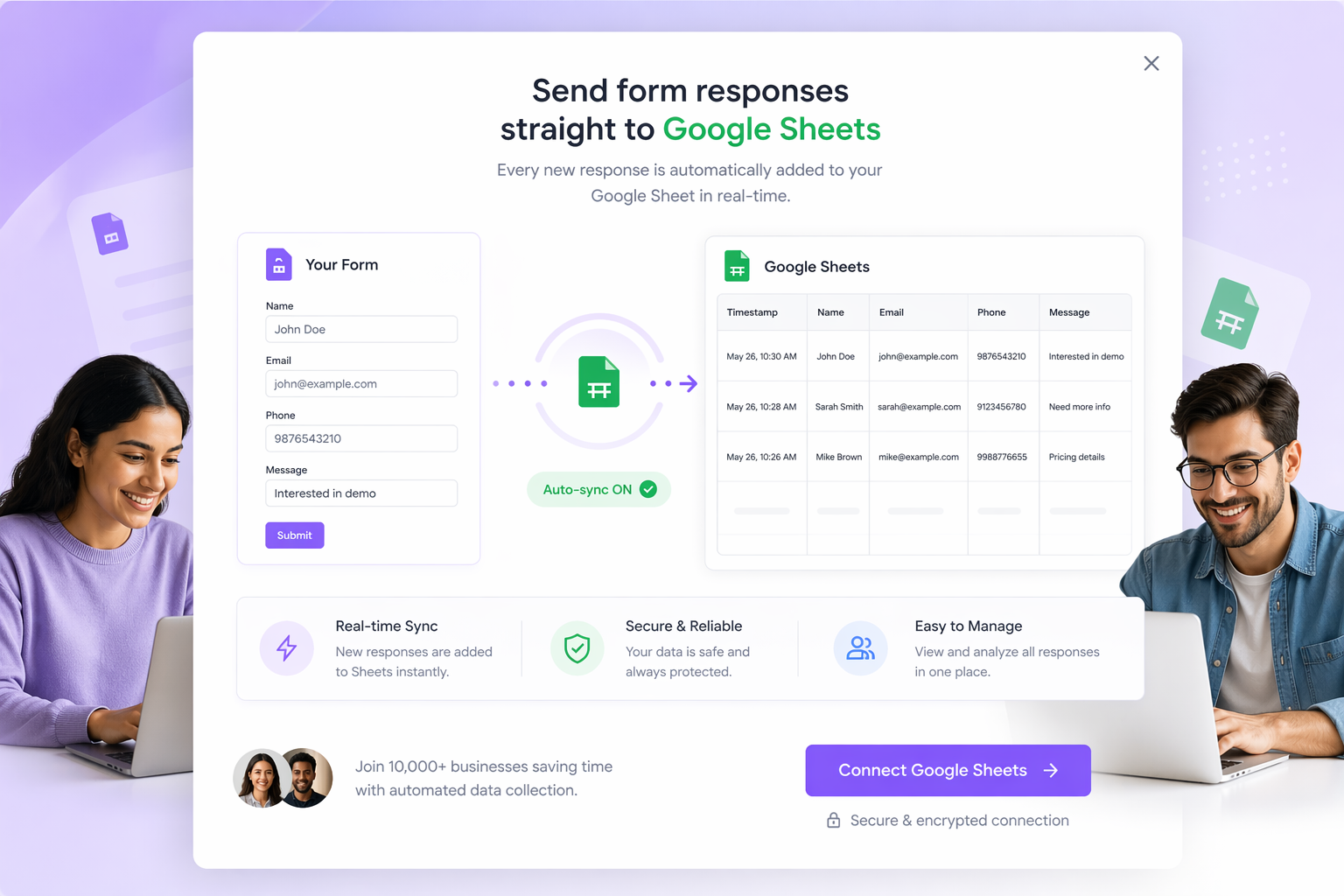 Google Sheets Integration: Auto-track every document in Google Sheets - free real-time dashboard | BoloSign