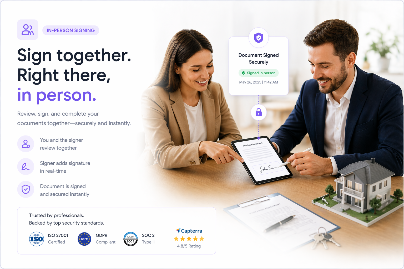 In-Person Signing: Facilitate face-to-face signing sessions on your device | BoloSign