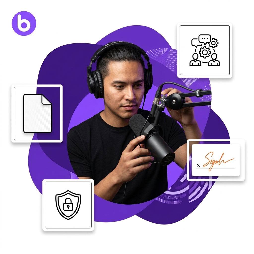 Podcast Producers: Sign Guest Agreements, Sponsorship Deals, and Production Contracts | BoloSign